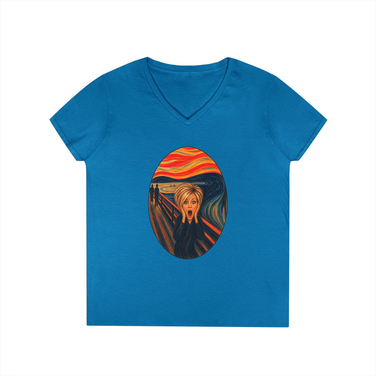 Scream Parody | Women’s V-Neck Art T-Shirt