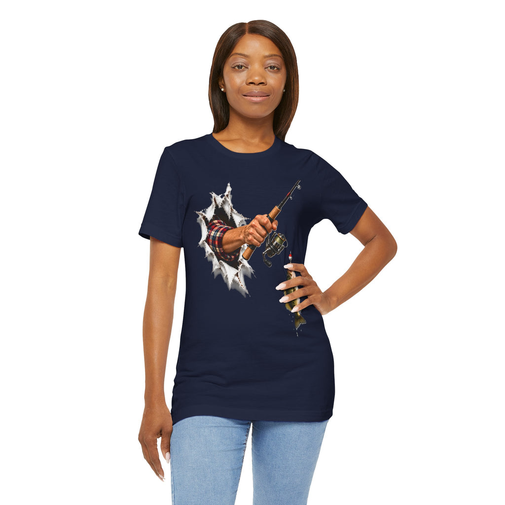 Bass Fishing T-Shirt | Hand Through Shirt Graphic Tee.