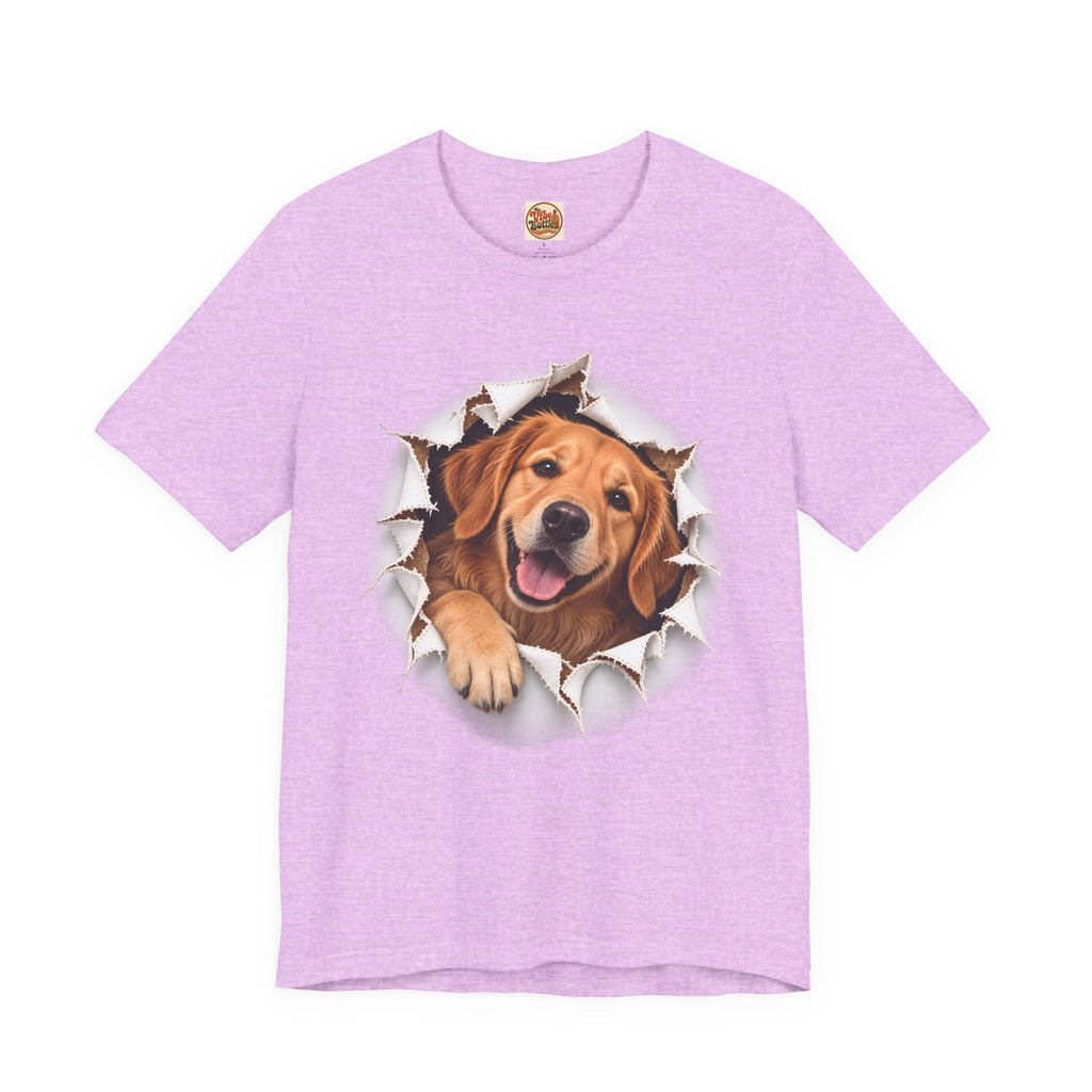 Smiling Labrador T-Shirt | Torn Paper Dog Graphic Tee