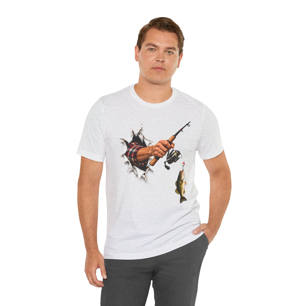 Bass Fishing T-Shirt | Hand Through Shirt Graphic Tee.
