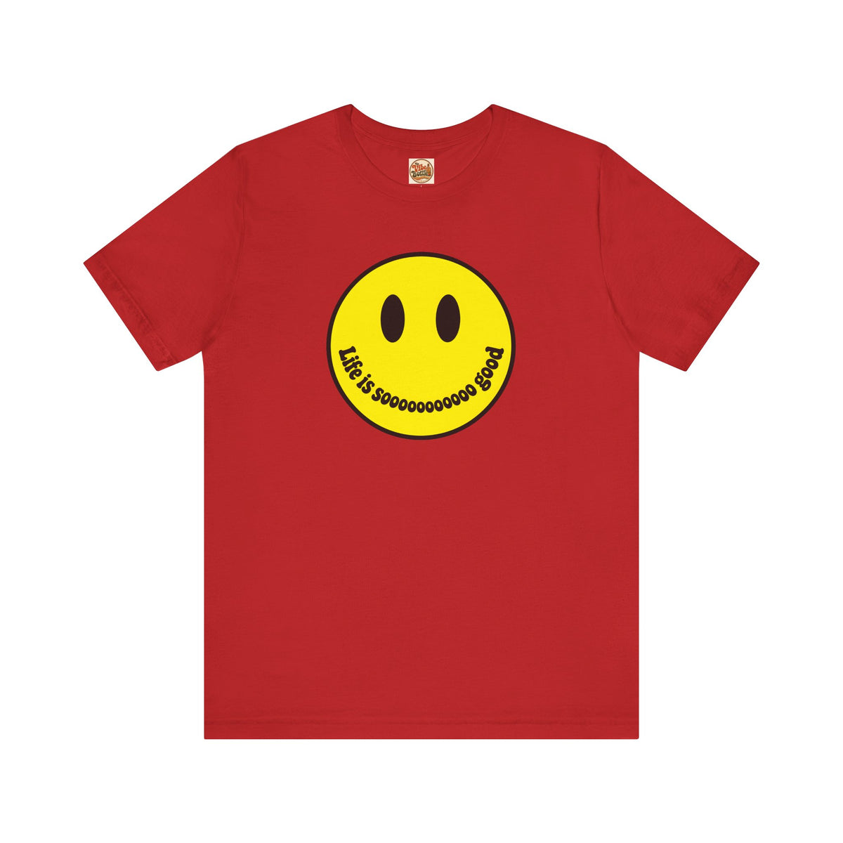 Life Is Sooooo Good Smiley Face T-Shirt | Retro Happy Tee