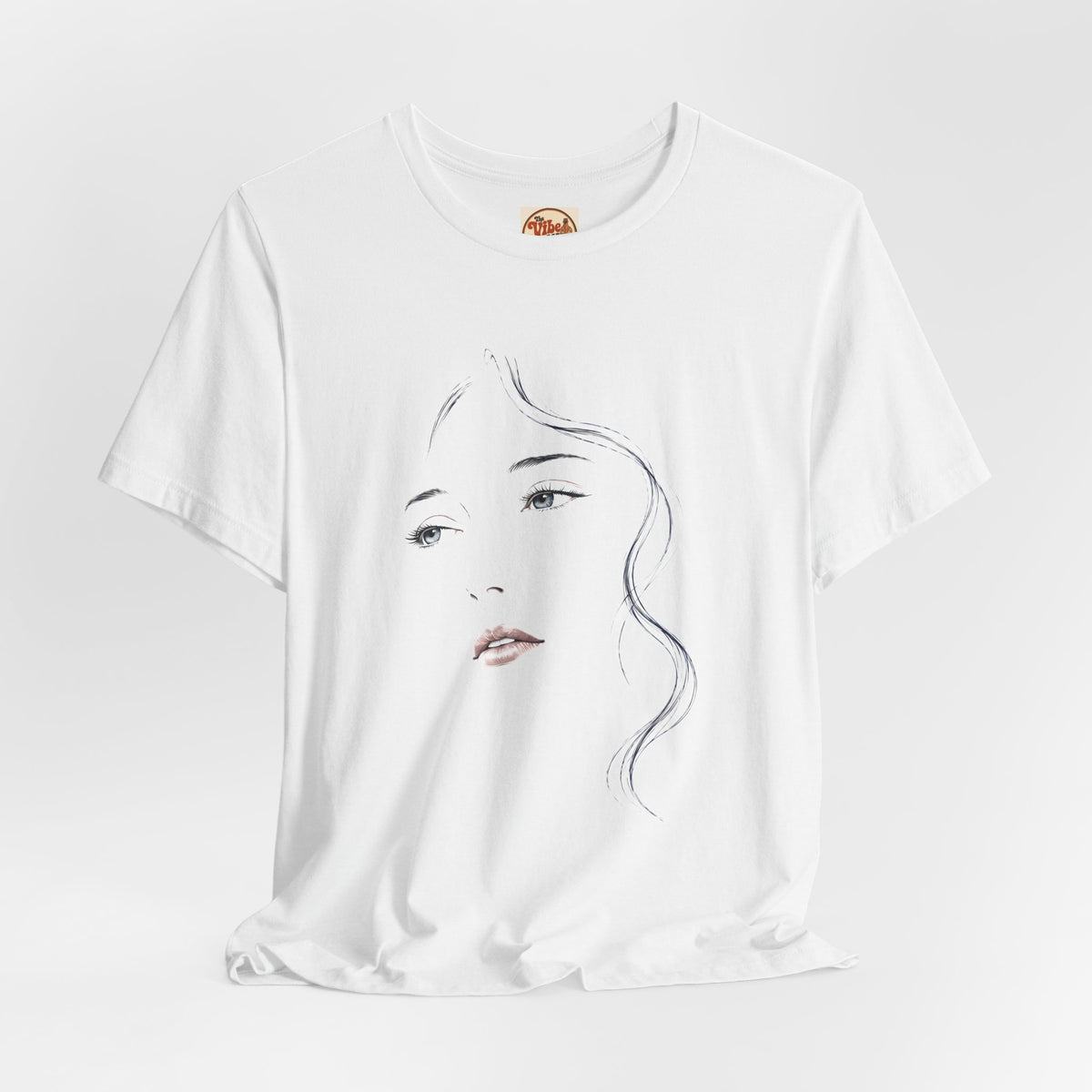 Minimalist Face Portrait T-Shirt | Line Art Graphic Tee