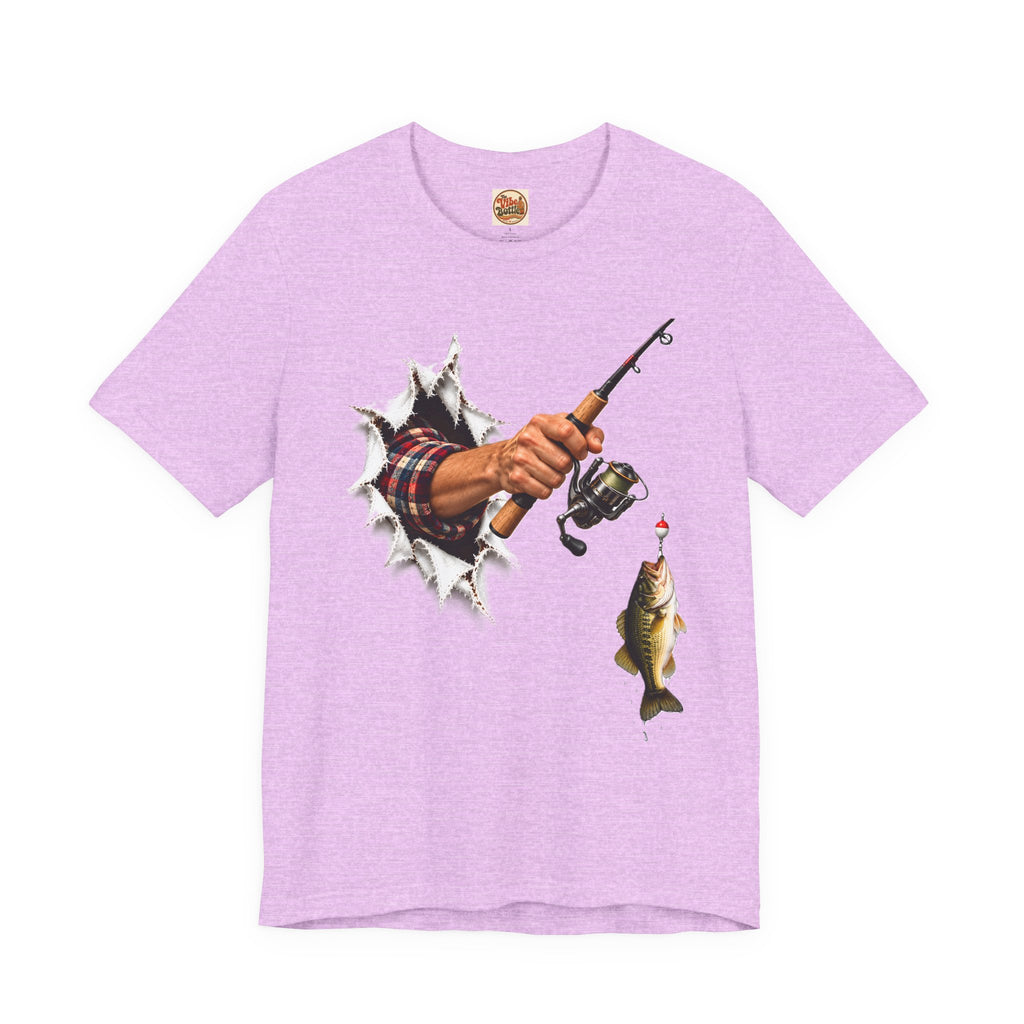 Bass Fishing T-Shirt | Hand Through Shirt Graphic Tee.