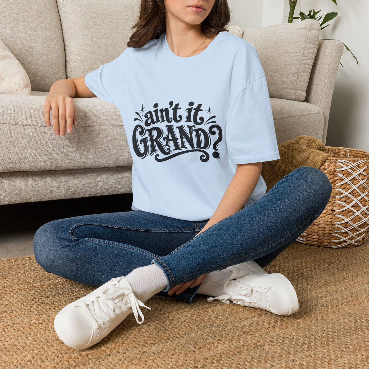 Ain’t It Grand? Retro Script T-Shirt | Vintage Graphic Tee