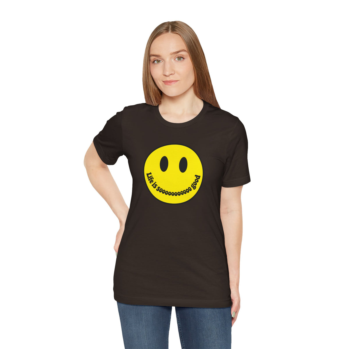 Life Is Sooooo Good Smiley Face T-Shirt | Retro Happy Tee