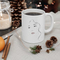 Minimalist Face Portrait Mug | Line Art Ceramic Coffee Cup, 11 oz