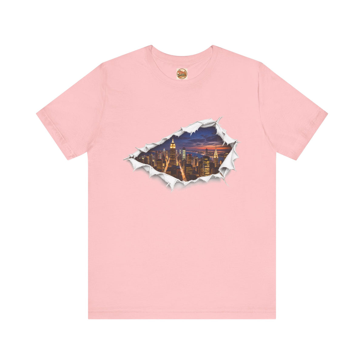 City Skyline T-Shirt | Torn Paper Urban Graphic Tee