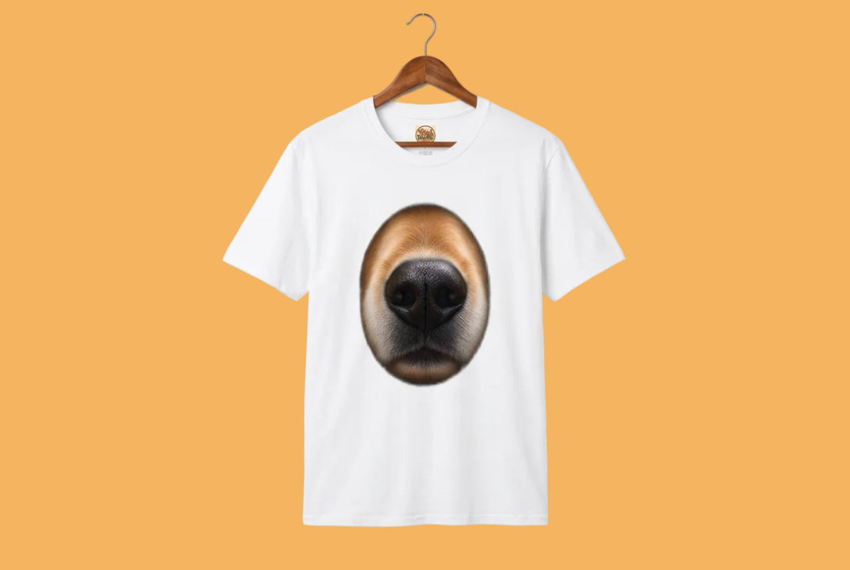 Dog Nose Close-Up T-Shirt | Funny Dog Lover Tee