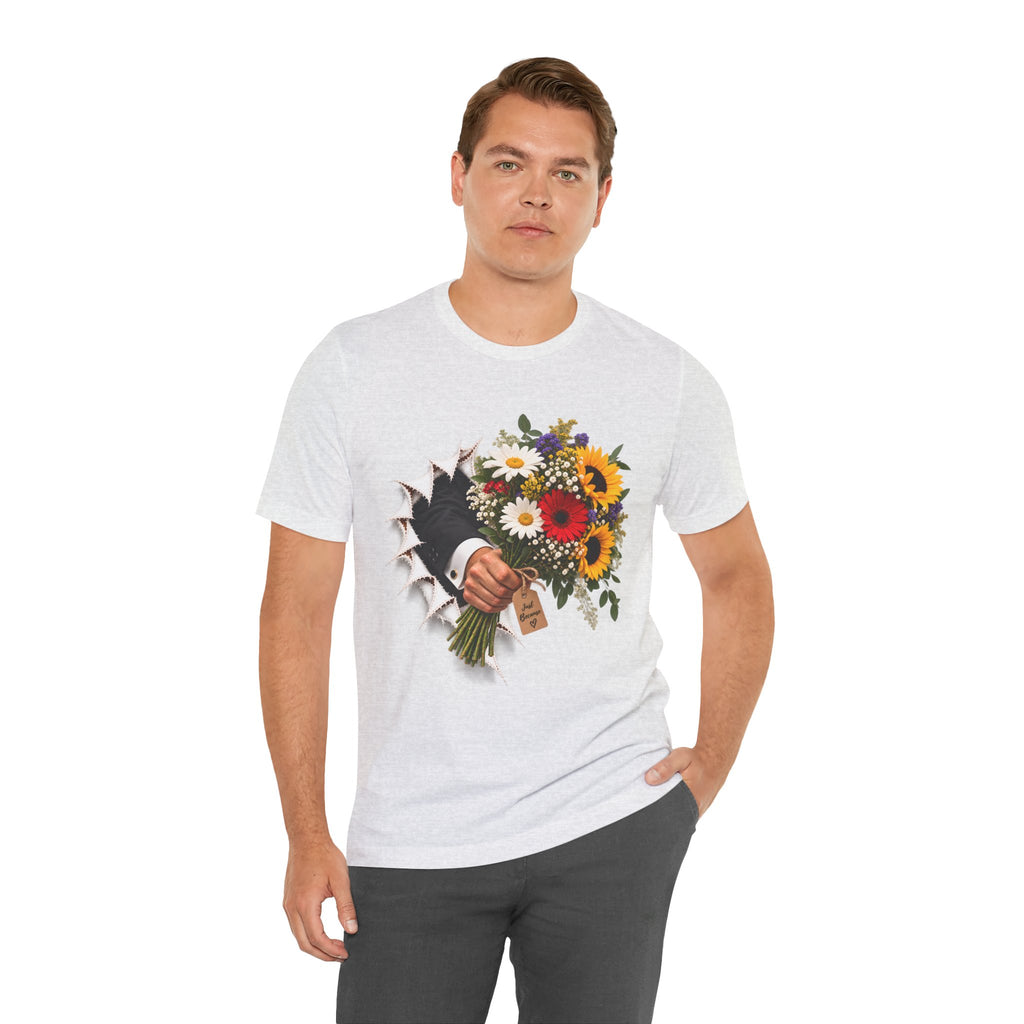 Flower Bouquet T-Shirt | Torn Paper Graphic Tee