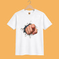 Pointing Finger T-Shirt | Torn Paper Graphic Tee