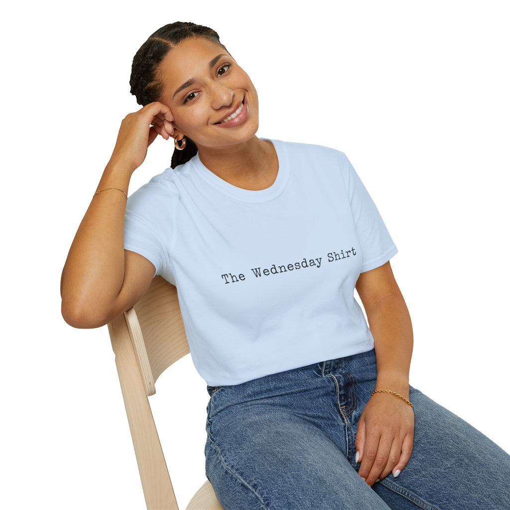 The Wednesday Shirt | Minimalist Text T-Shirt