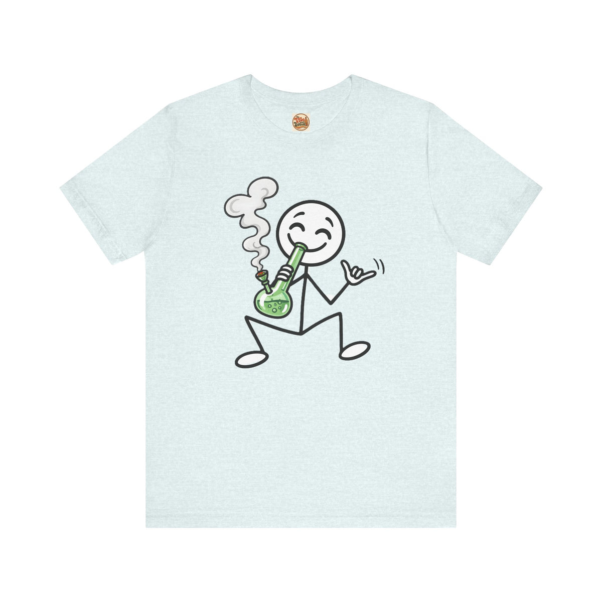 Stick Figure Bong T-Shirt | Funny Cannabis Graphic Tee