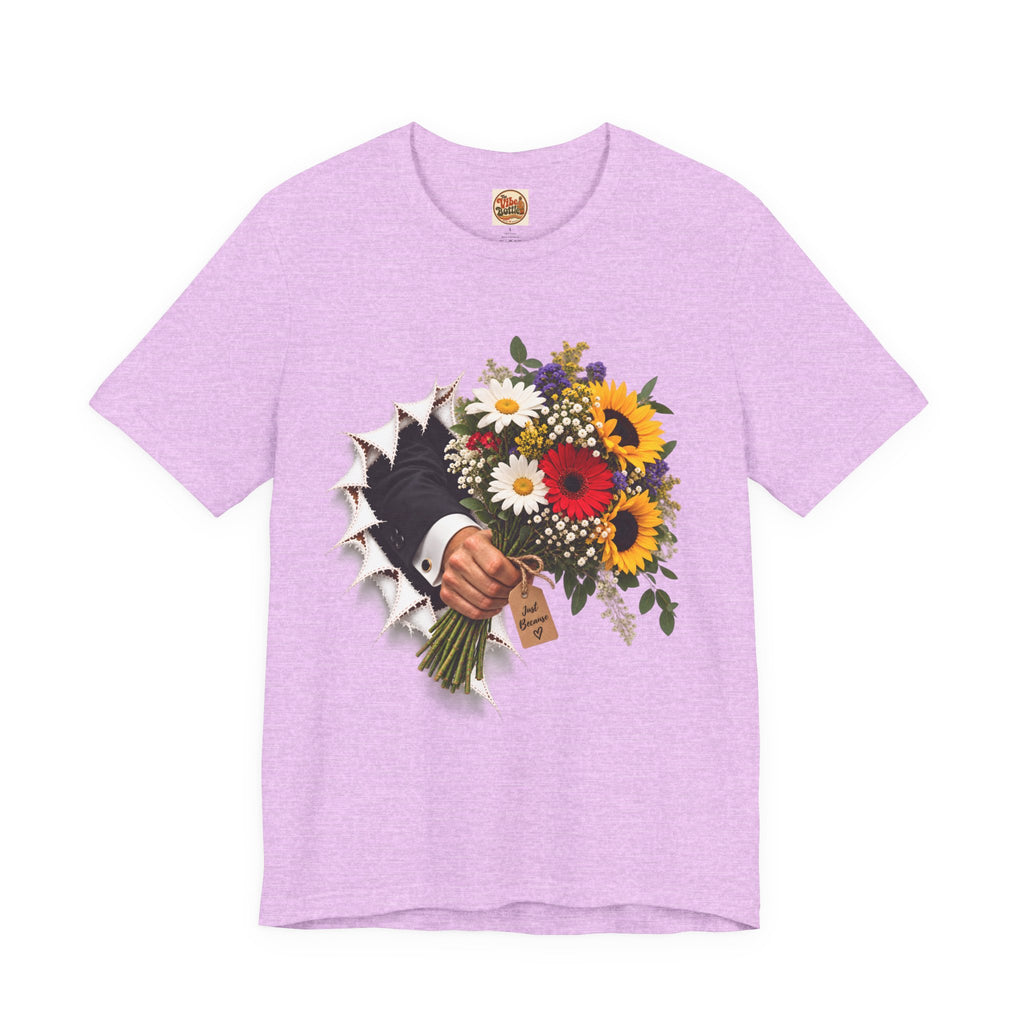 Flower Bouquet T-Shirt | Torn Paper Graphic Tee