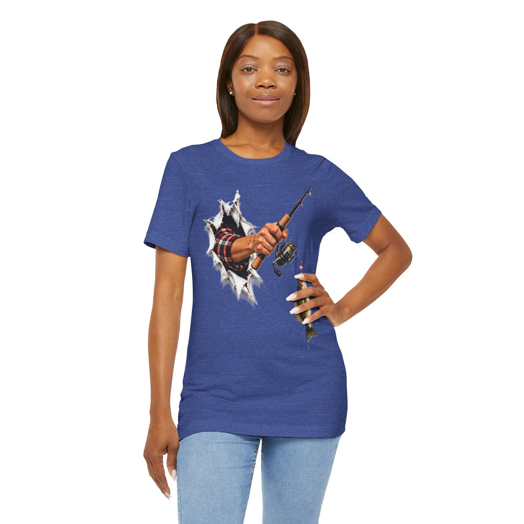 Bass Fishing T-Shirt | Hand Through Shirt Graphic Tee.