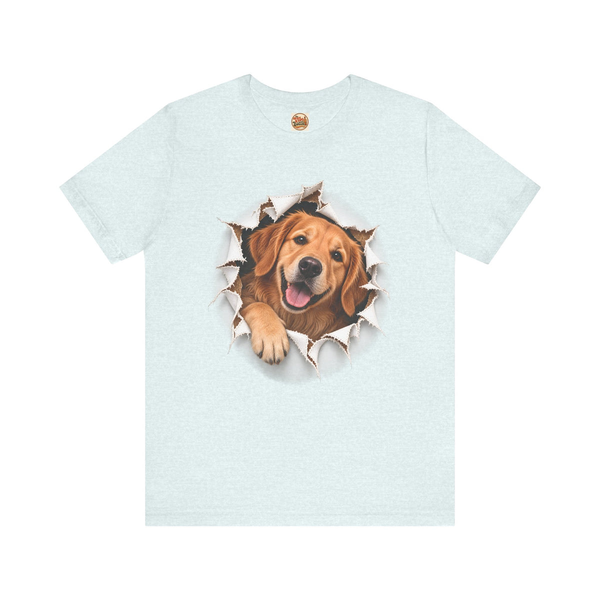 Smiling Labrador T-Shirt | Torn Paper Dog Graphic Tee