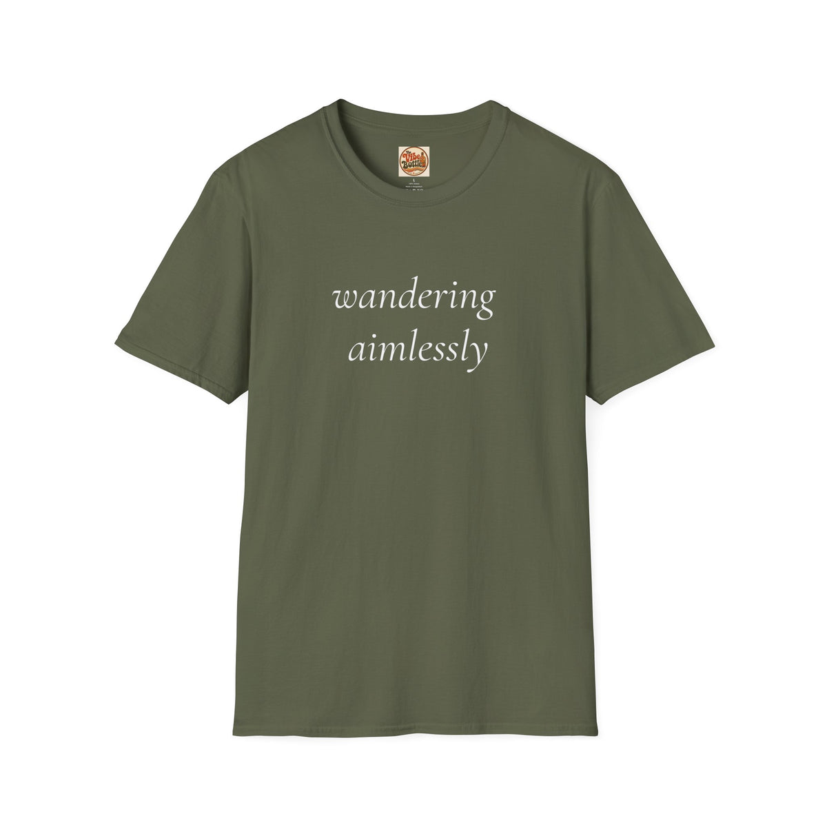 Wandering Aimlessly T-Shirt | Minimalist Script Tee
