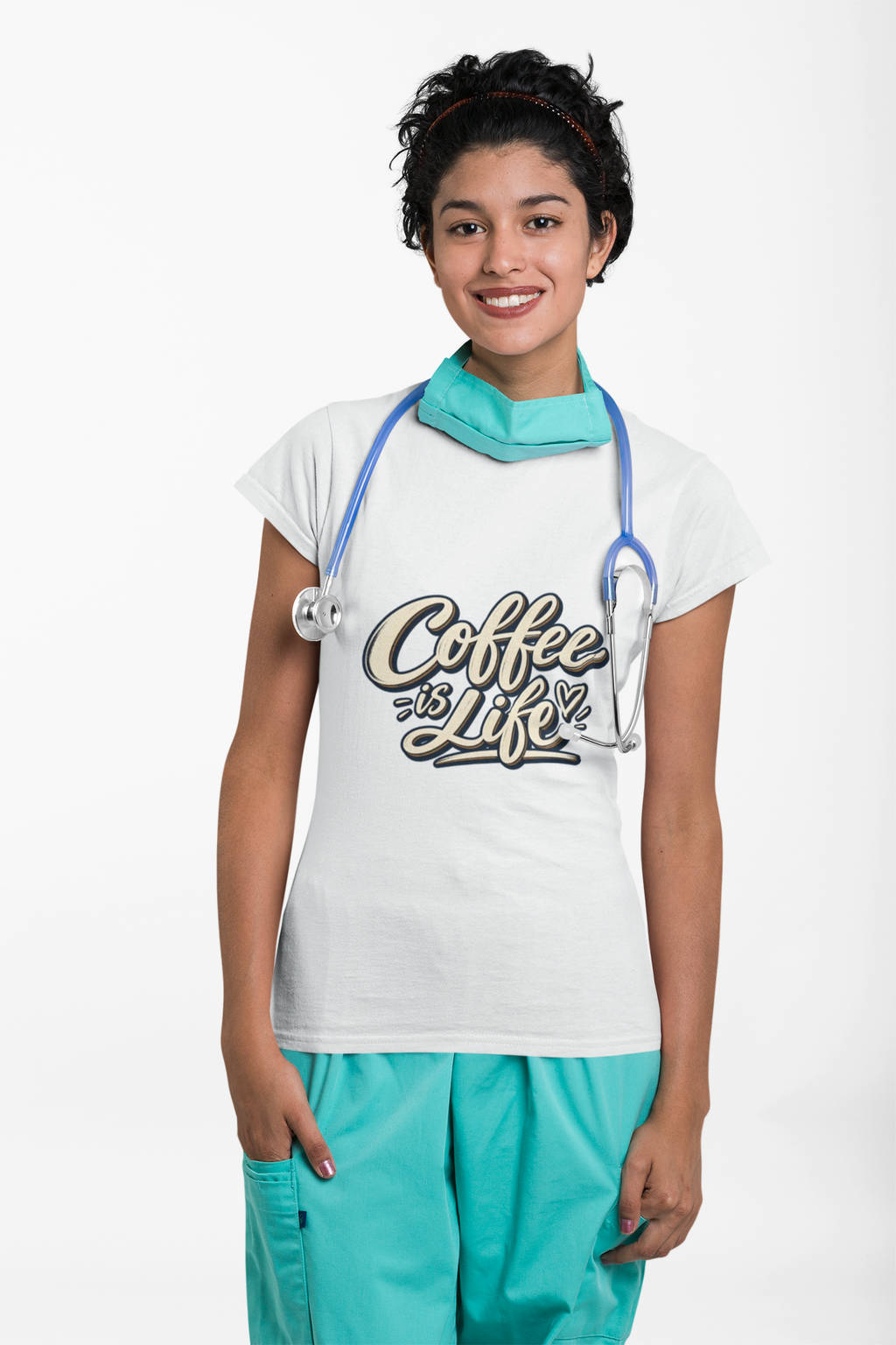 Coffee Is Life T-Shirt | Vintage Script Graphic Tee