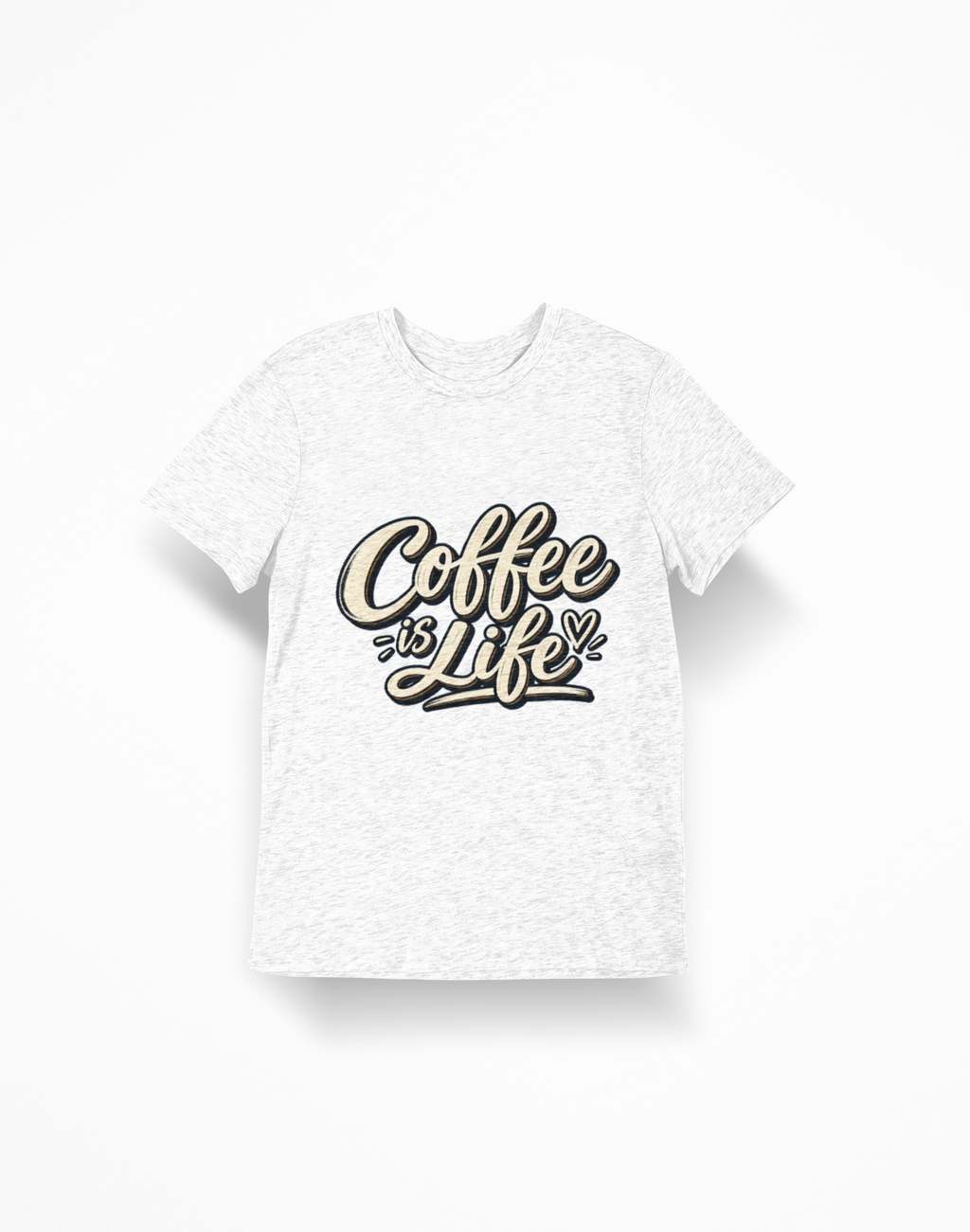 Coffee Is Life T-Shirt | Vintage Script Graphic Tee