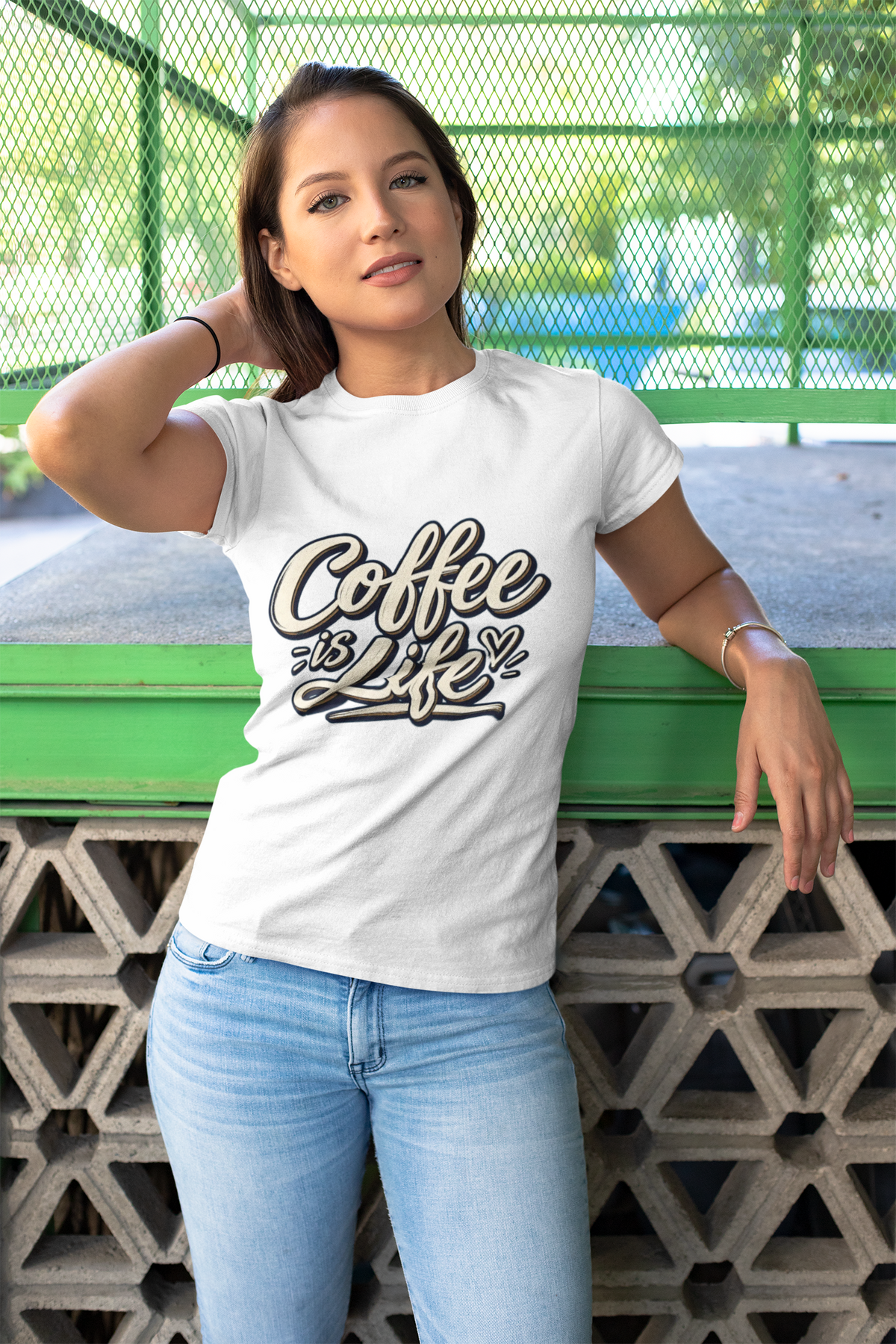 Coffee Is Life T-Shirt | Vintage Script Graphic Tee