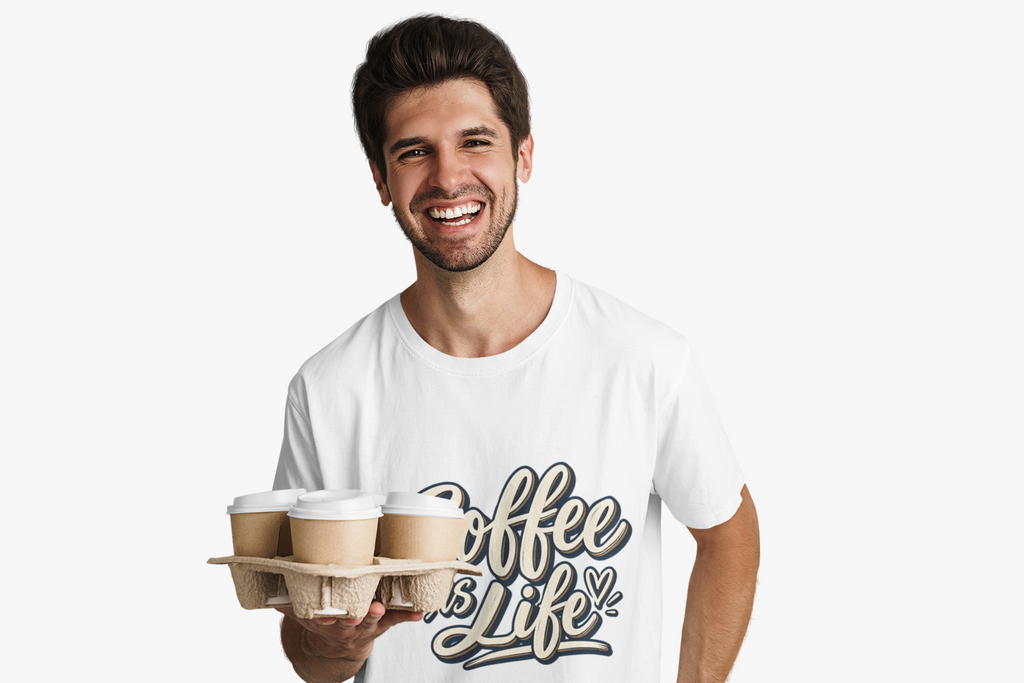 Coffee Is Life T-Shirt | Vintage Script Graphic Tee