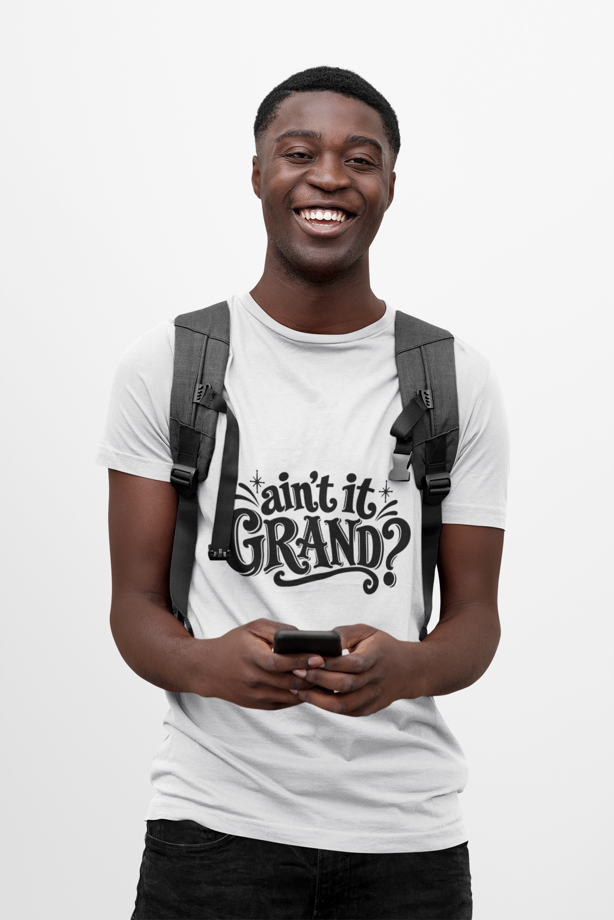 Ain’t It Grand? Retro Script T-Shirt | Vintage Graphic Tee