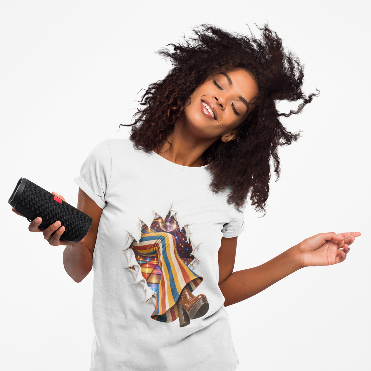 Disco Boot Graphic T-Shirt | Retro Western Tee