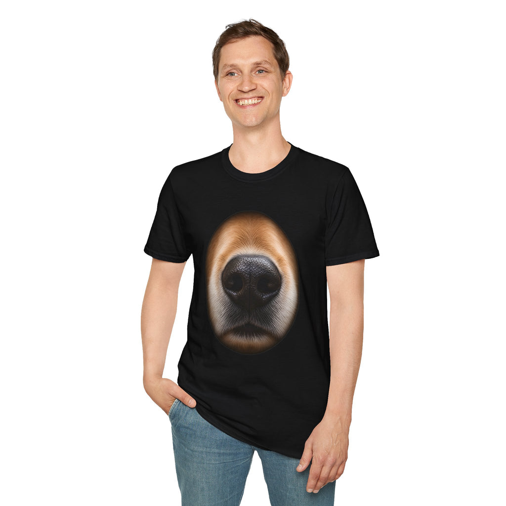 Dog Nose Close-Up T-Shirt | Funny Dog Lover Tee