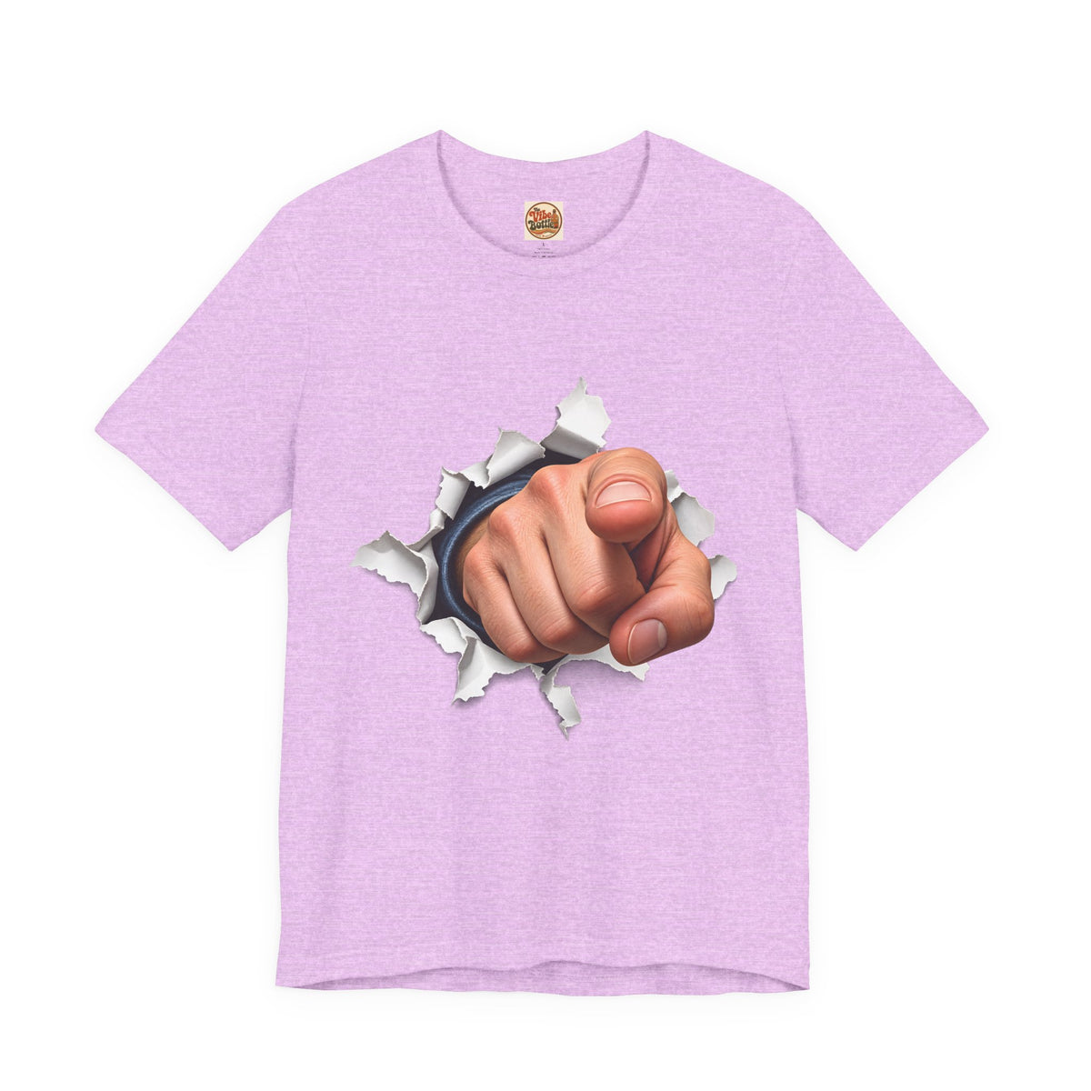 Pointing Finger T-Shirt | Torn Paper Graphic Tee