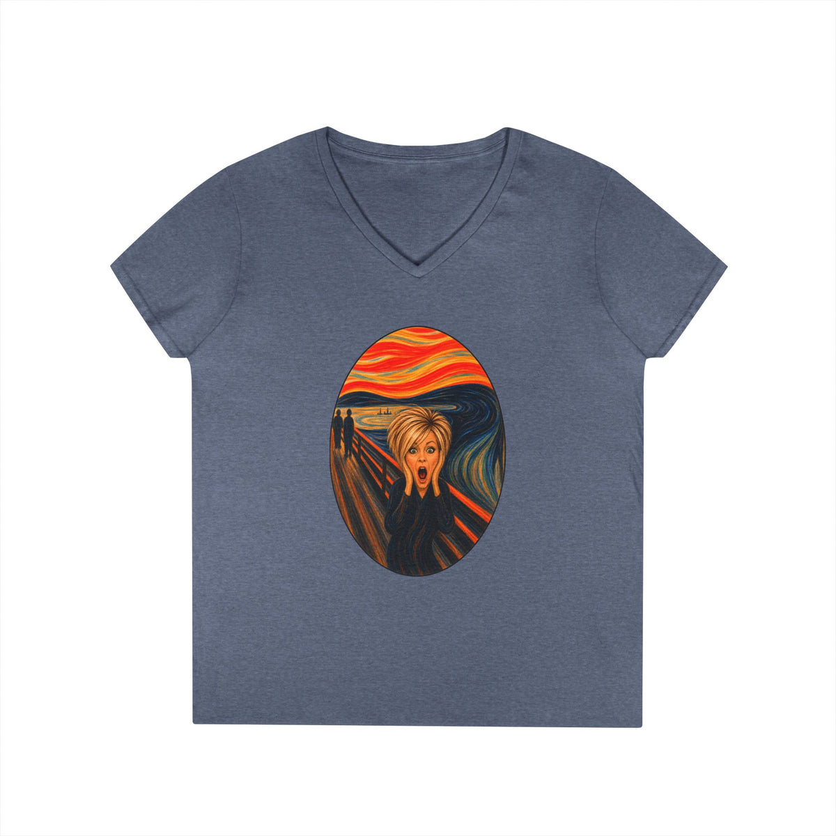 Scream Parody | Women’s V-Neck Art T-Shirt