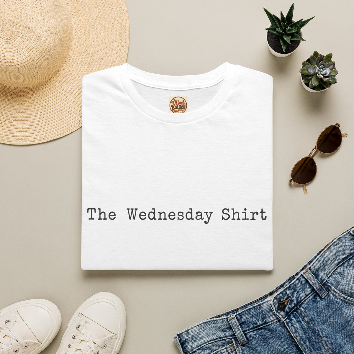 The Wednesday Shirt | Minimalist Text T-Shirt