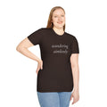 Wandering Aimlessly T-Shirt | Minimalist Script Tee