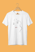 Minimalist Face Portrait T-Shirt | Line Art Graphic Tee