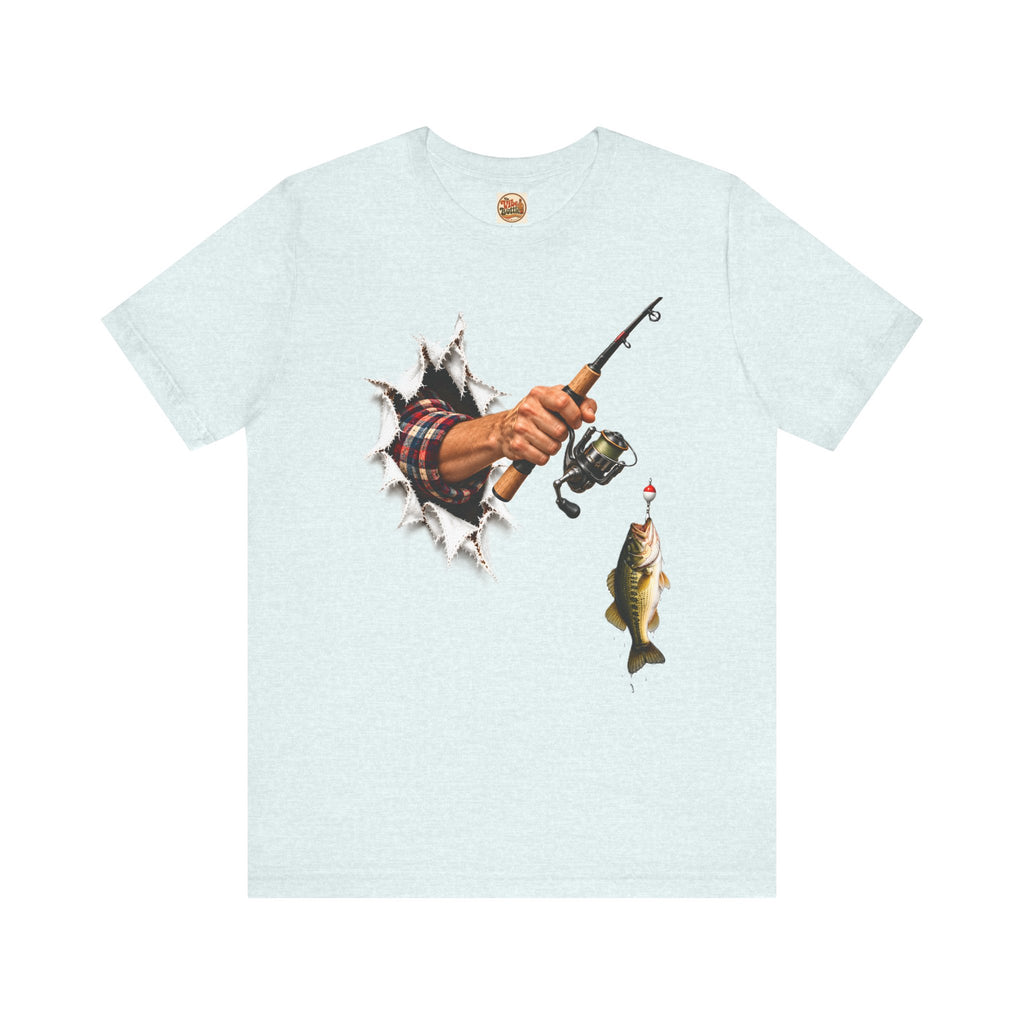 Bass Fishing T-Shirt | Hand Through Shirt Graphic Tee.