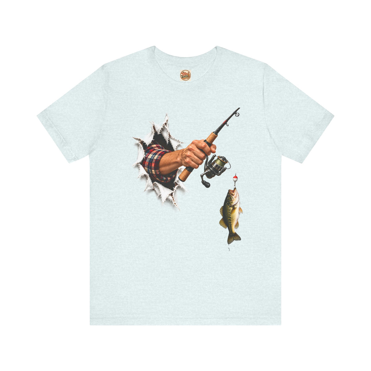 Bass Fishing T-Shirt | Hand Through Shirt Graphic Tee.