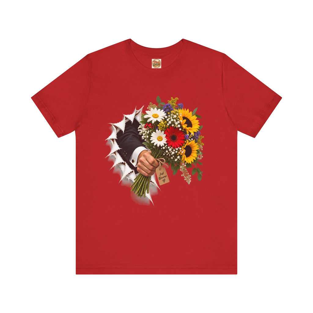 Flower Bouquet T-Shirt | Torn Paper Graphic Tee