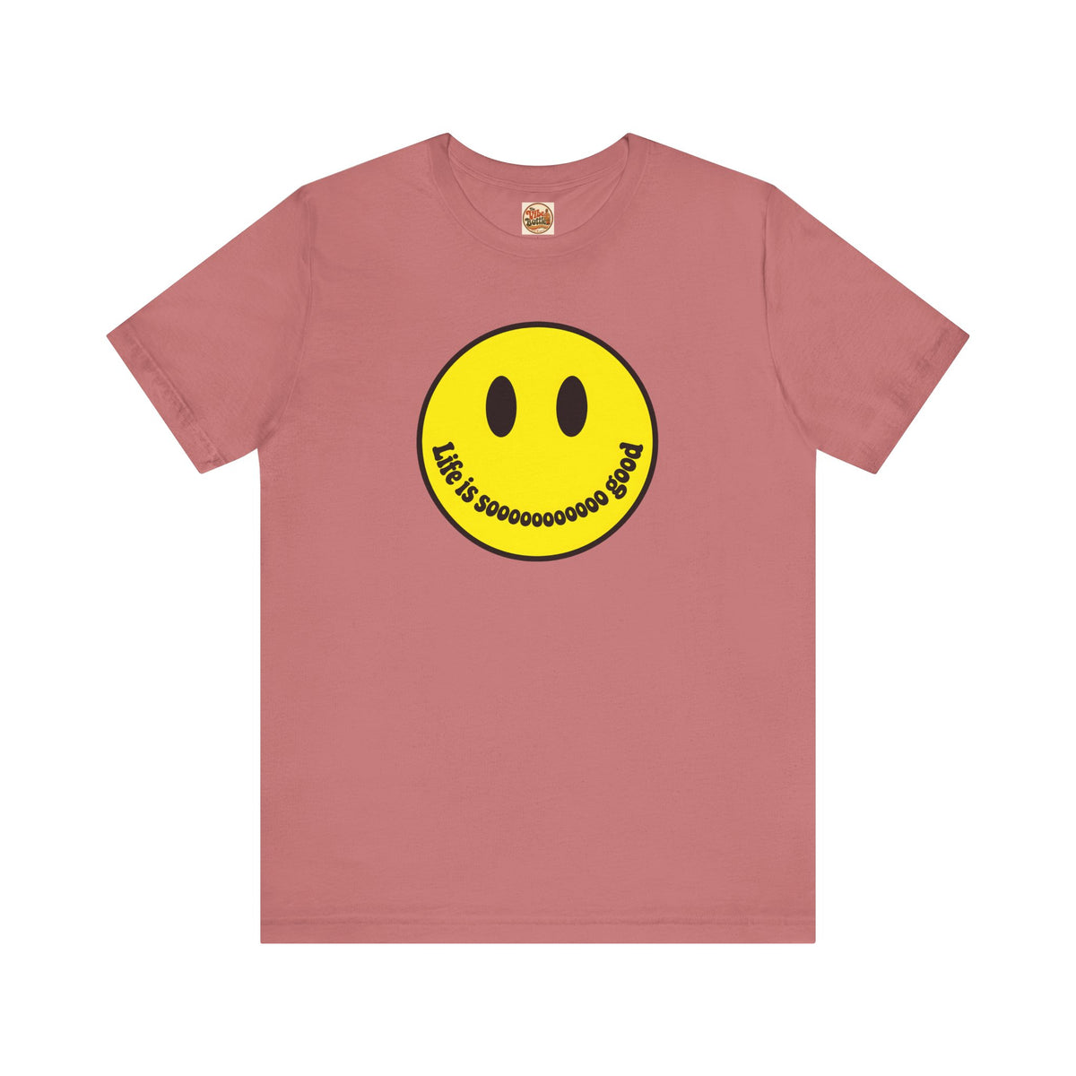 Life Is Sooooo Good Smiley Face T-Shirt | Retro Happy Tee