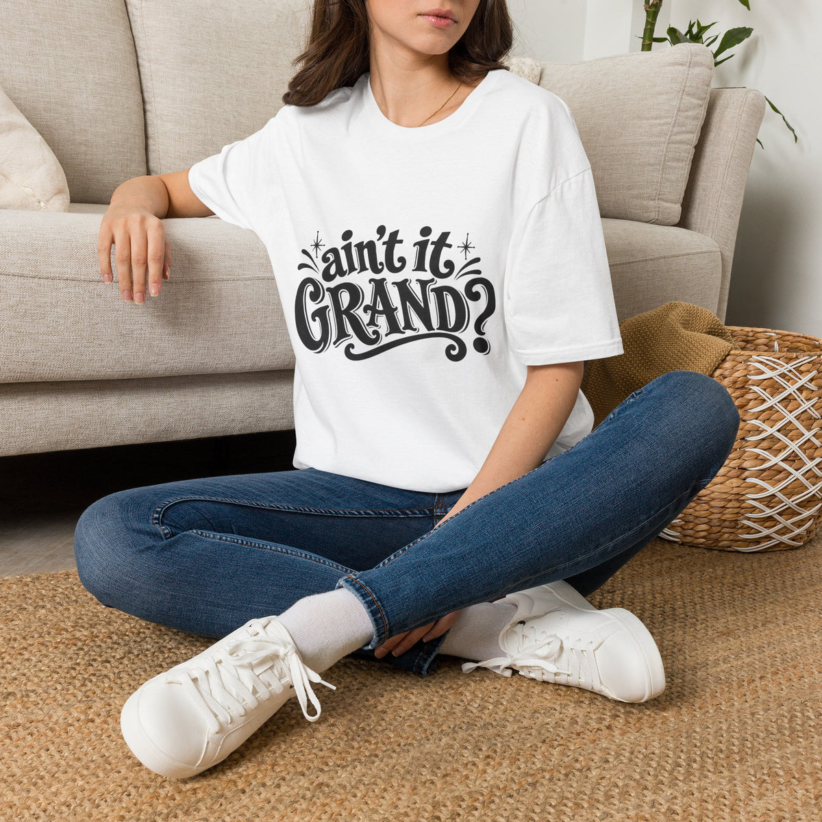 Ain’t It Grand? Retro Script T-Shirt | Vintage Graphic Tee