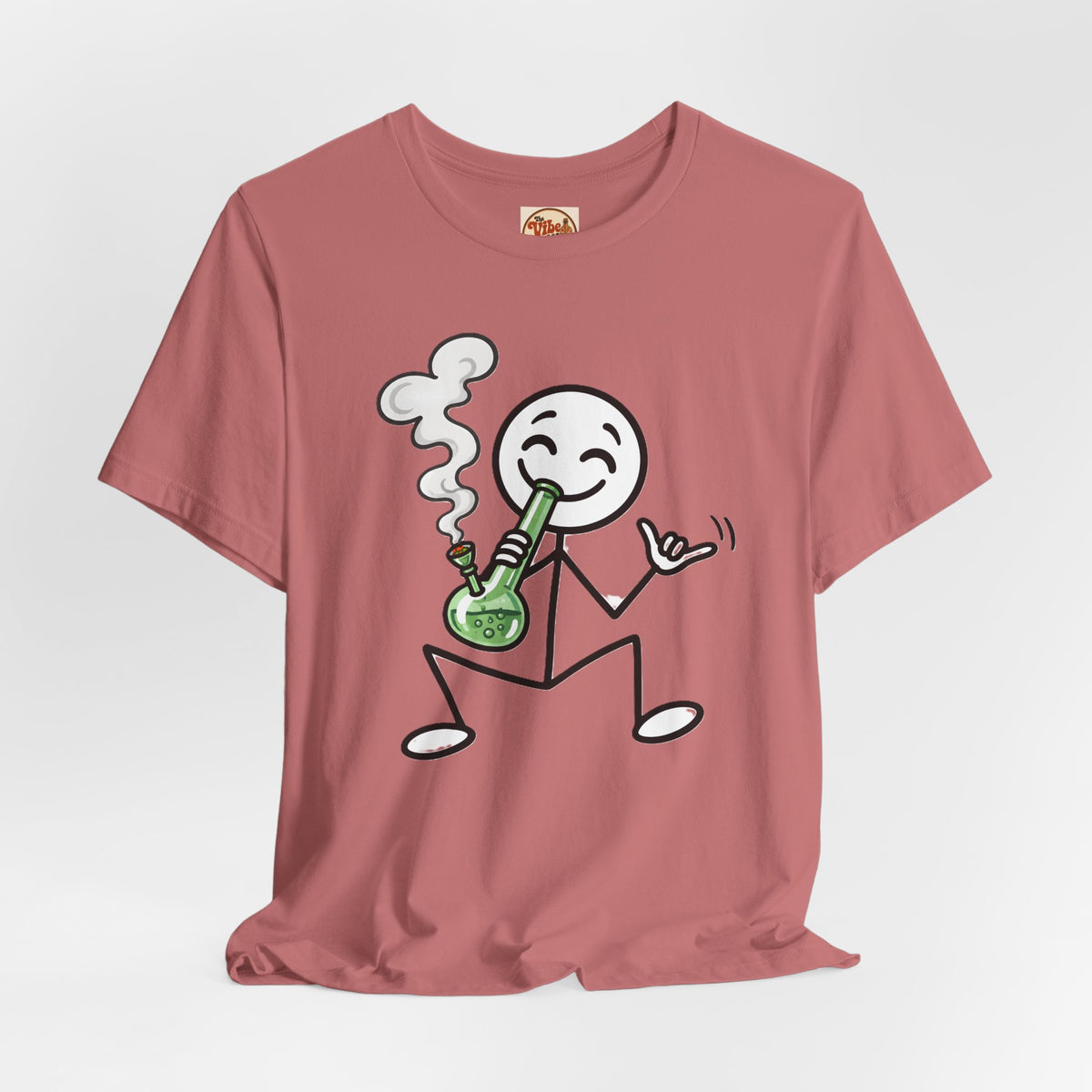 Stick Figure Bong T-Shirt | Funny Cannabis Graphic Tee