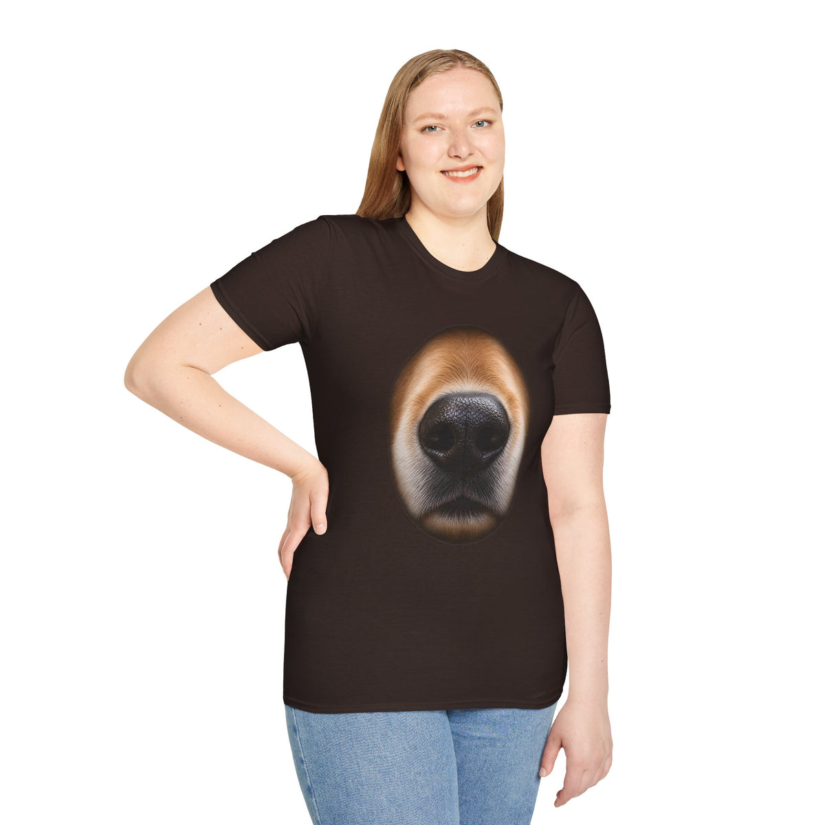 Dog Nose Close-Up T-Shirt | Funny Dog Lover Tee