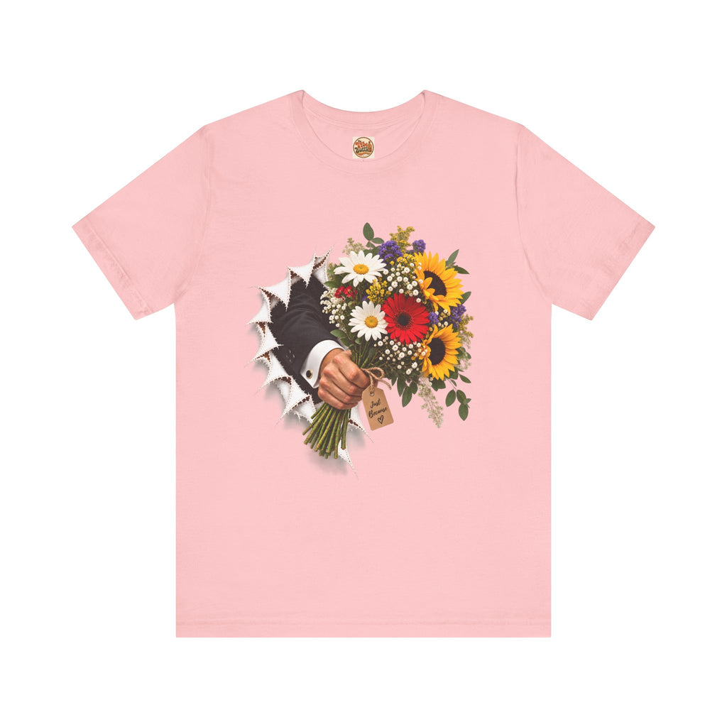 Flower Bouquet T-Shirt | Torn Paper Graphic Tee