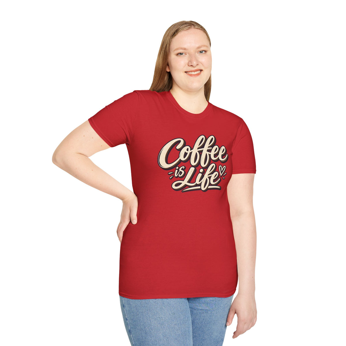 Coffee Is Life T-Shirt | Vintage Script Graphic Tee
