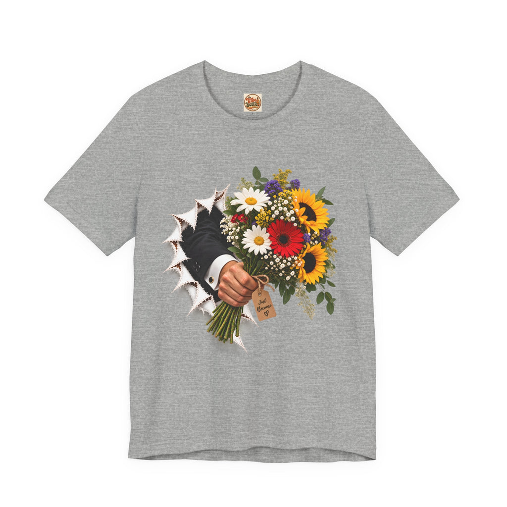 Flower Bouquet T-Shirt | Torn Paper Graphic Tee