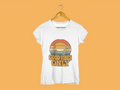 Good Vibes Only Retro T-Shirt | Sunset & Flowers Graphic Tee