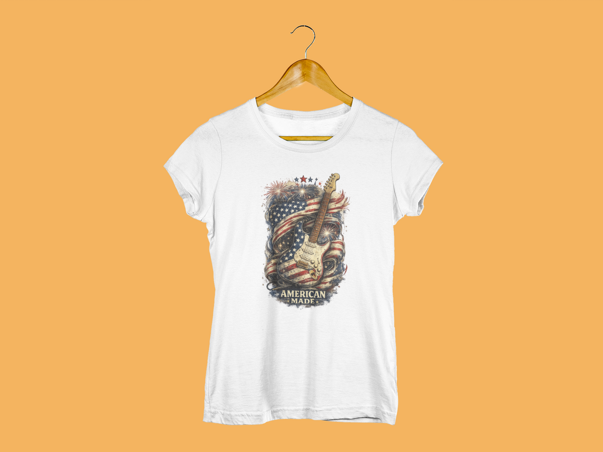 American Made T-Shirt, Patriotic USA Shirt, American Pride Graphic Tee, Independence Day Gift, Unisex Heavyweight Cotton Casual Tee