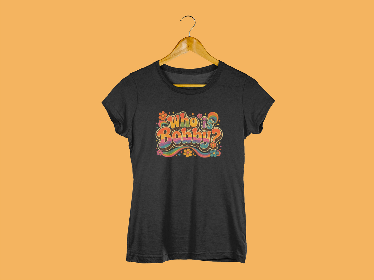 Who Is Bobby? Retro 70s T-Shirt, Vintage Style Graphic Tee, Funny Mystery Shirt, 1970s Aesthetic Apparel, Gift for Him Her, Retro Gift