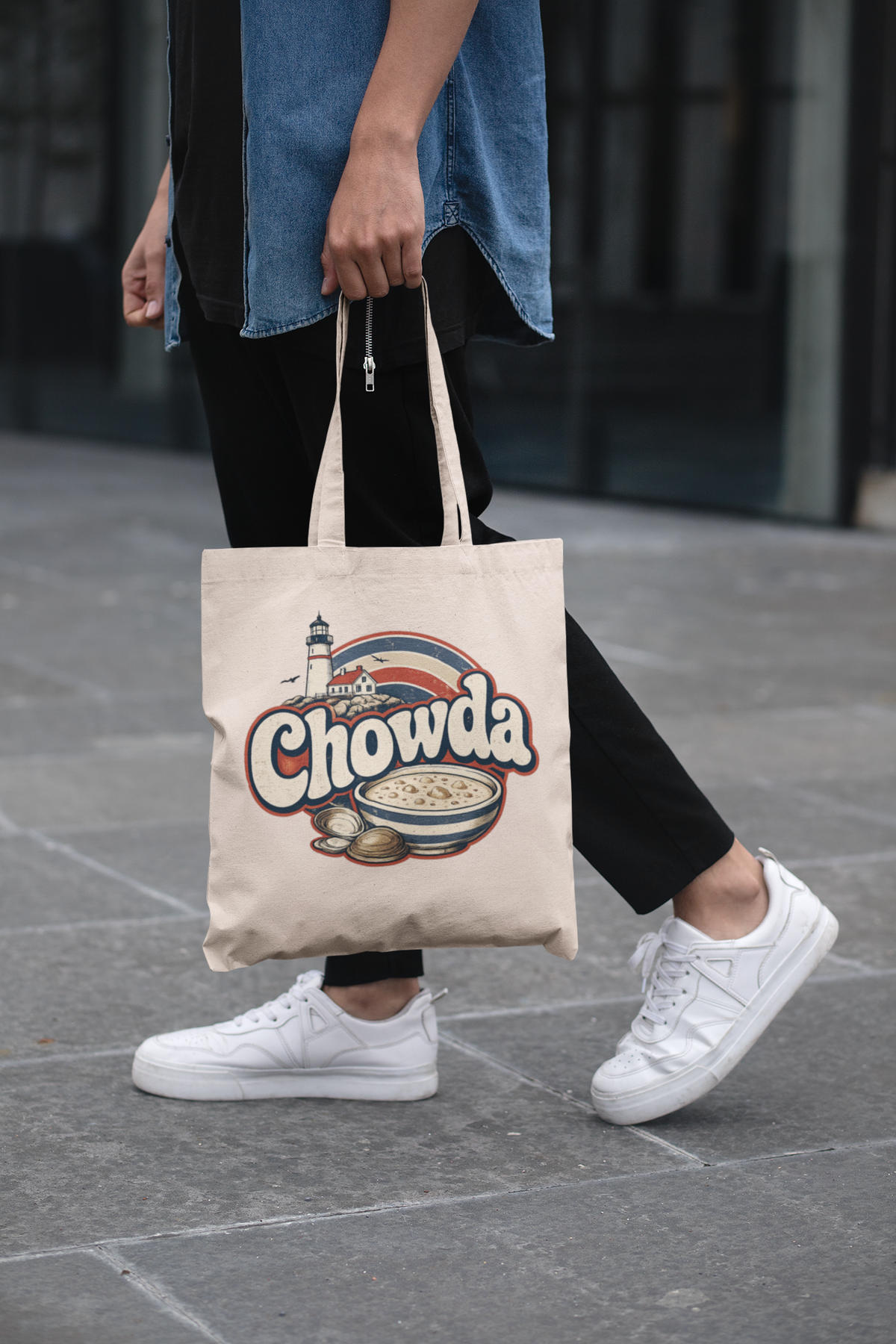 Chowda Tote Bag | New England Graphic Tote