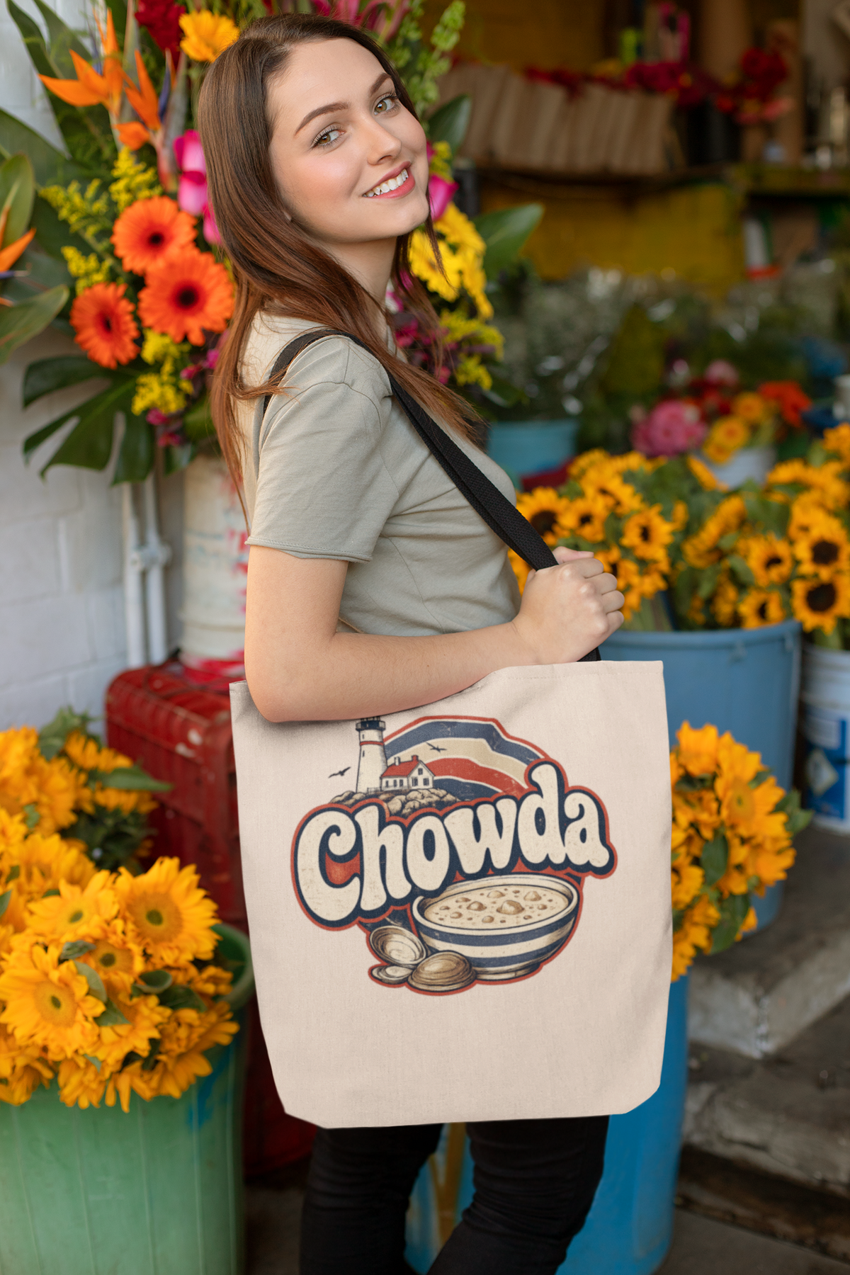 Chowda Tote Bag | New England Graphic Tote