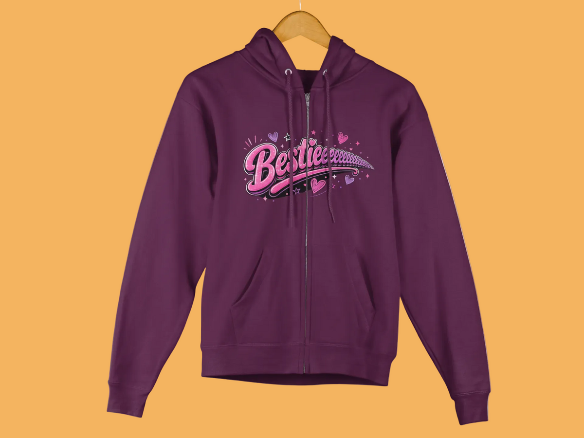 Besteeees Women's Heathered Zip Hoodie | Econscious EC4580