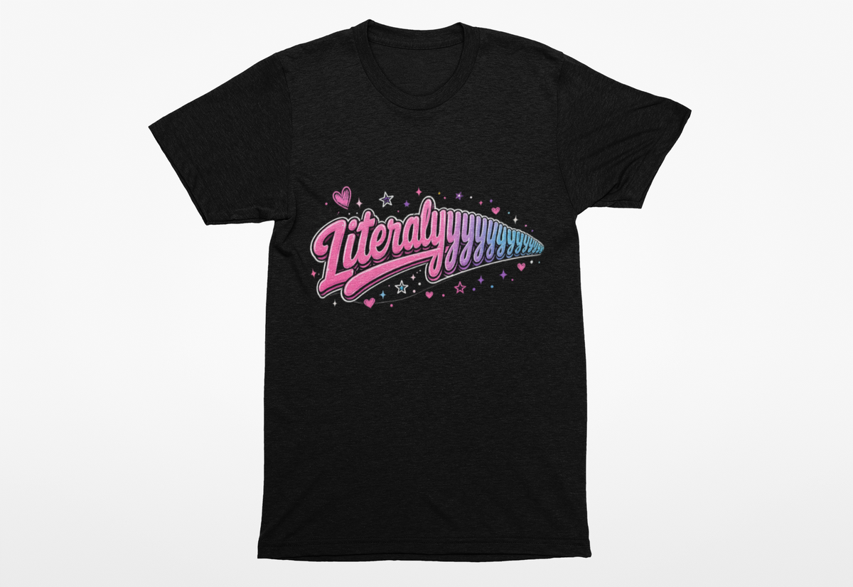 Literallyyyyy Heavyweight Unisex Crewneck T-shirt | Gildan® 5000