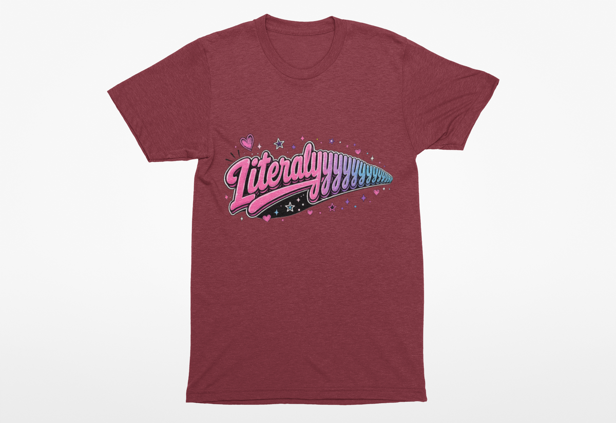 Literallyyyyy Heavyweight Unisex Crewneck T-shirt | Gildan® 5000